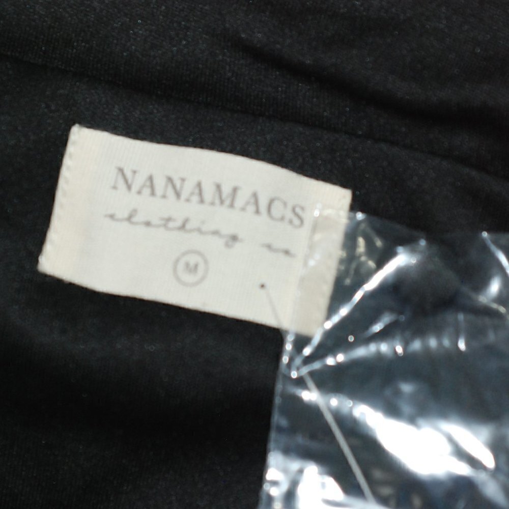 NWT NanaMacs Womens Medium Bodysuit One Piece Deep Plunge Vneck Gold Black - Picture 7 of 11